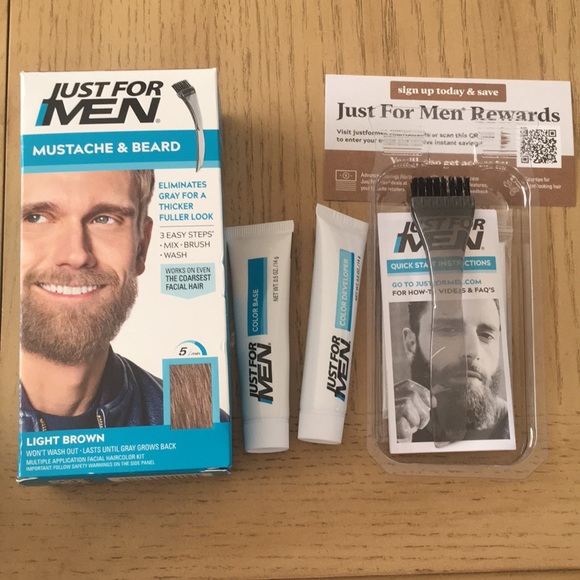 JUST FOR MEN Mustache & Beard in Light Brown - Picture 6 of 6